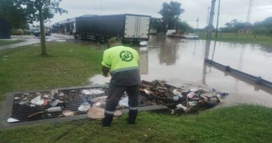 Lluvias en la ciudad: el municipio retiró más de una tonelada de basura de los desagües
