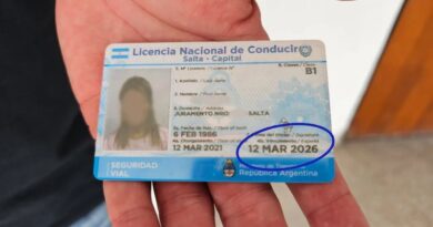 Atención salteños: se amplían los años de vigencia de las licencias de conducir