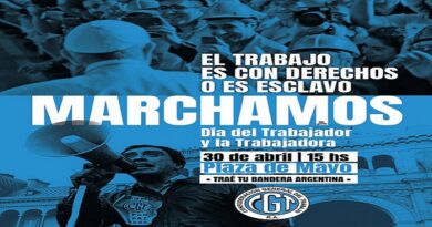 La CGT marcha el 30 de abril contra las medidas económicas de Milei