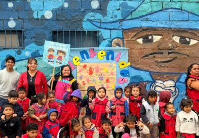 Jardineritos participaron de una plantación en la plaza del barrio Solís Pizarro