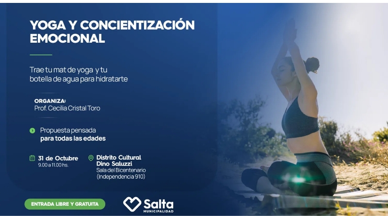 El Dino Saluzzi tendrá una jornada de yoga, bienestar y expresión artística